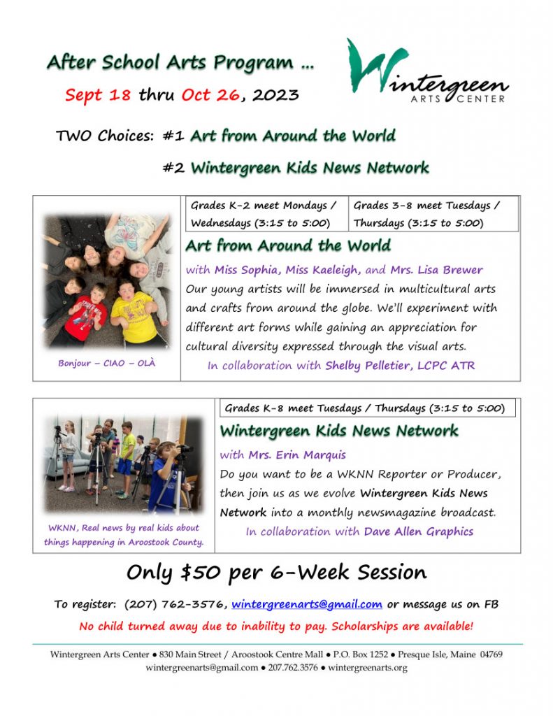 After School Arts Program – Wintergreen Arts Center